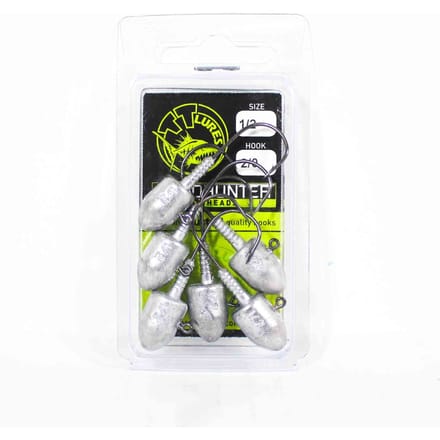 Tackle Tactics TT Head Hunter Jig Head 1/2 oz 2/0 6/verpakking (1203)