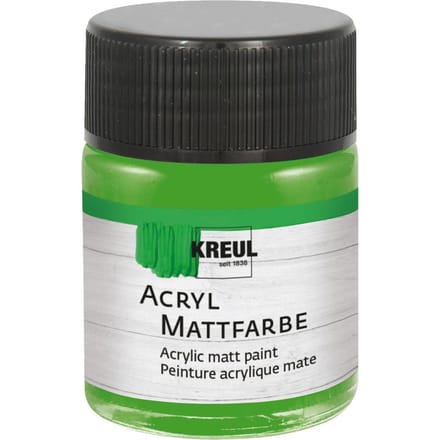 KREUL acryl matte verf, 50 ml - Lichtgroen