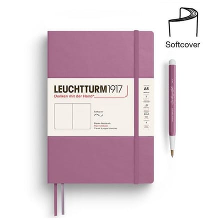 Leuchtturm1917 A5 Medium Notitieboek Softcover blanco Dusty Rose