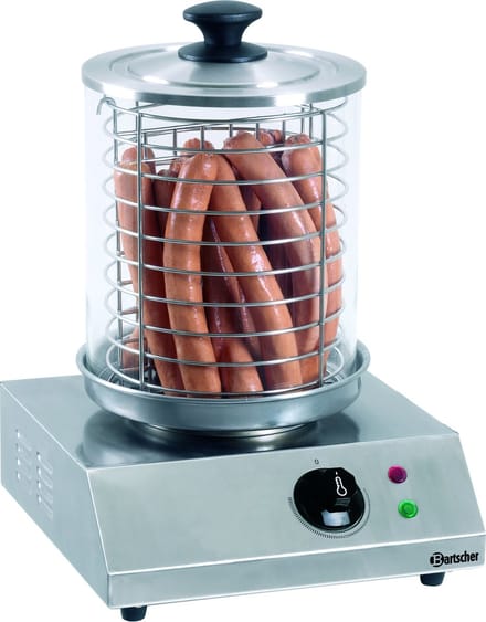 Elektrische Hotdog Koker - RVS - Ã˜ 200 mm - 280x280x(H)355mm