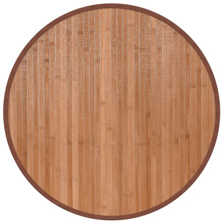 vidaXL - Vloerkleed - rond - 60 - cm - bamboe - naturel