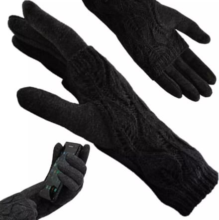 Trizand Touchscreen Handschoenen - Zwart: Stijlvolle Warmte