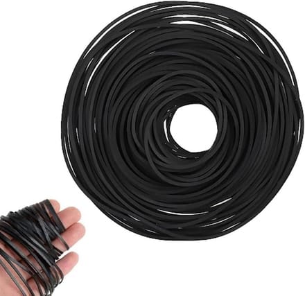 2 packs rubberen riemen voor cassette- en CD-recorders, 28 stuks per pack, drive belts voor optimale prestaties