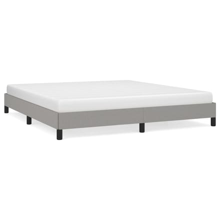 vidaXL - Bedframe - zonder - matras - stof - lichtgrijs - 160x200 - cm
