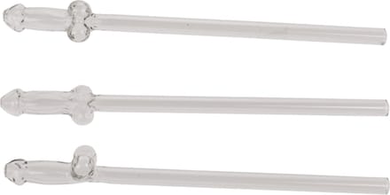 Herbruikbare Piemel Rietjes Van Glas 4 Stuks