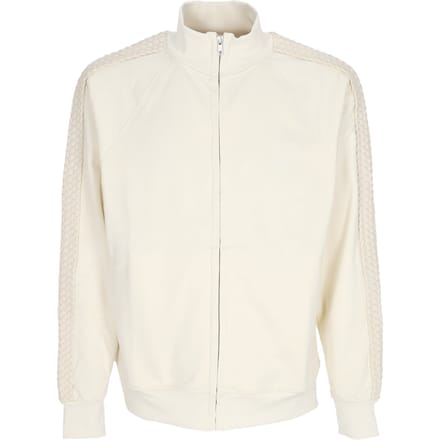 Mannen High Collar Braid Strip Jacket Cream