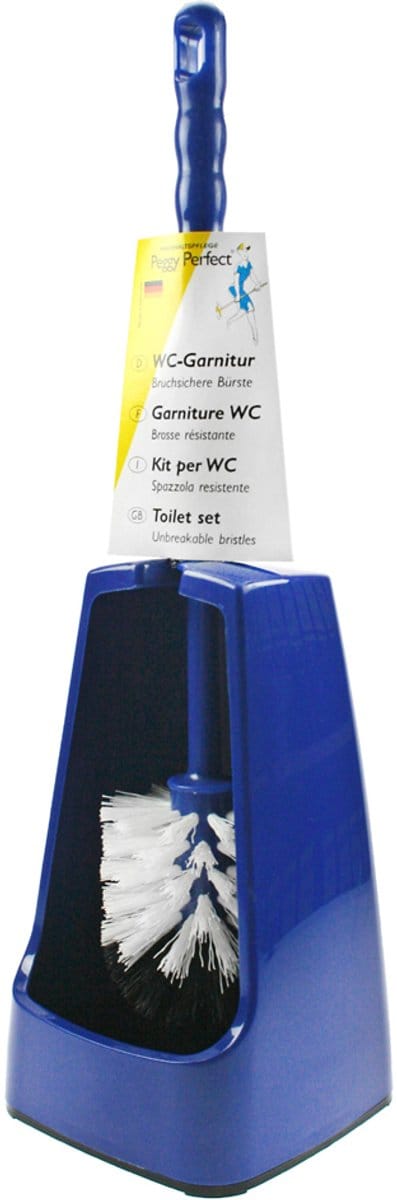 Peggy Perfect WC-garnituur, peervormig, blauw