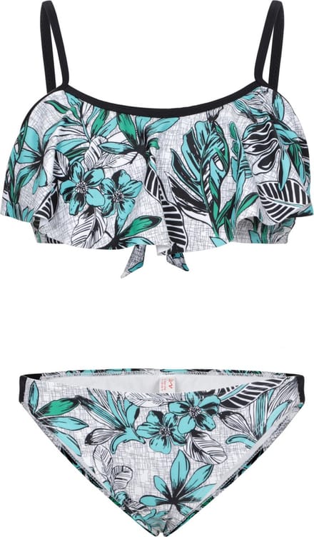 Bikini met volant top Jungle bloemen 152-158