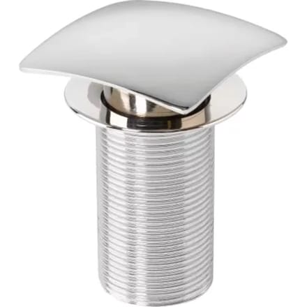 Wirquin Wastafelplug Quick-clac Zonder Overloop Chrome Vierkant 75mm