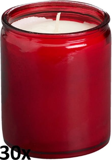 Bolsius - Horeca Star Light - 82/68 - 30 stuks per verpakking - Rood