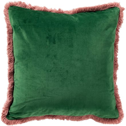 SEBASTIAAN | sierkussen 45x45 cm | Grass Green | groen en oranje | Hoii