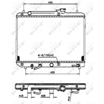Radiator, motorkoeling NRF 53208