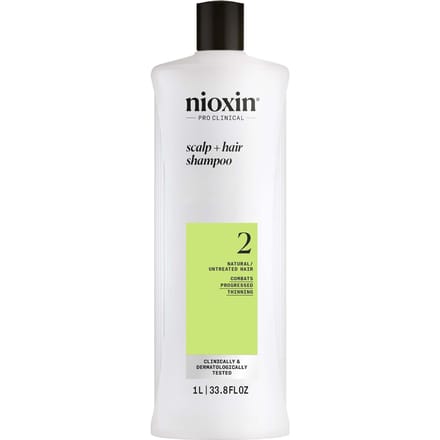 Nioxin System 2 - Shampoo - voor Natuurlijk Haar - Anti Haaruitval - Gevorderde Uitdunning - 1000ml