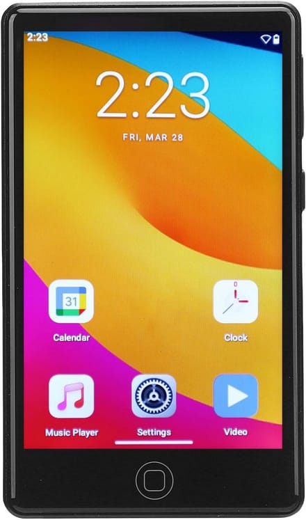 Draagbare MP3 Speler met Luidspreker, 4.0 inch Touchscreen, Wifi en Android 14 - Uitbreidbaar Geheugen