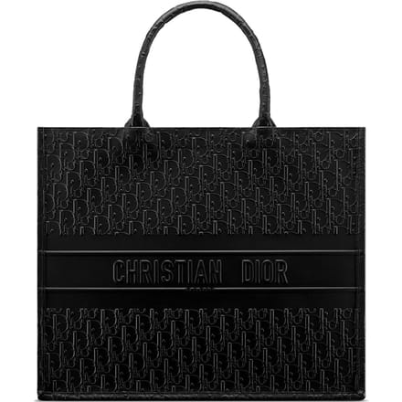 Dior Oblique Tote Tas van Leer
