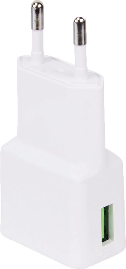 Oplader - Snellader Geschikt voor iPhone en Samsung - 15W Vermogen - Adapter USB - Adaptive Fast Charger - Stekkerblok - Wit