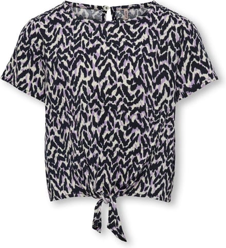 ONLY - T-shirt - Maat 152 - Meisjes - MARINE - Viscose