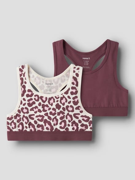 NAME IT- NKFSHORT TOP 2P LEO NOOS - Meisjes - Underwear