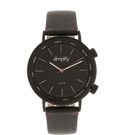 Vereenvoudig het 3300 horloge met leren band