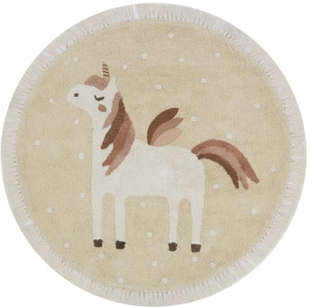 Tapis Petit Vloerkleed Rond Faye Unicorn
