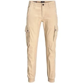 Jack & Jones - Heren Broek Paul Warner Cargo - Beige - Maat 30/32