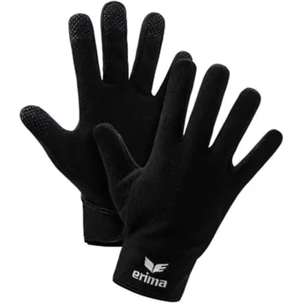 Erima Fleece Handschoenen - Zwart | Maat: M