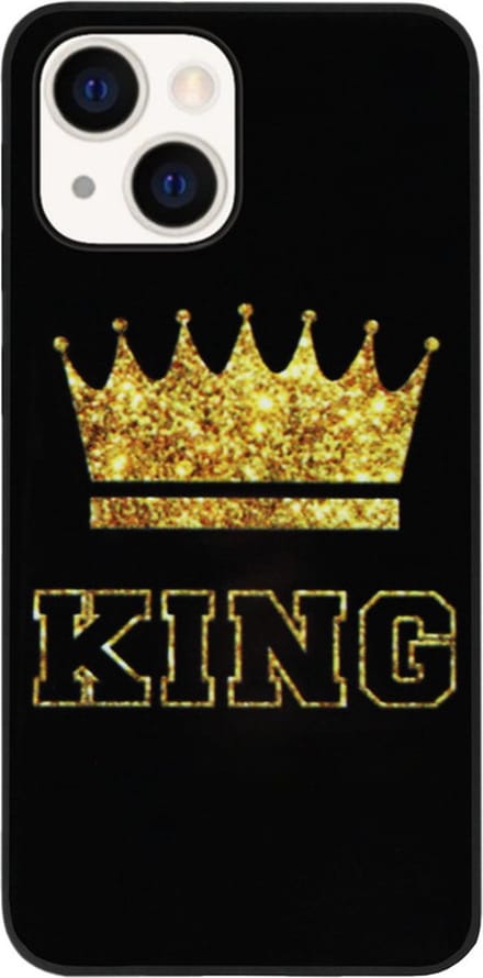 ADEL Siliconen Back Cover Softcase Hoesje Geschikt voor iPhone 14 - King Koning