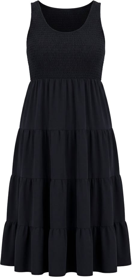 Studio Untold - Dames - Jersey maxi-jurk A-lijn - Zwart - Maat 54+