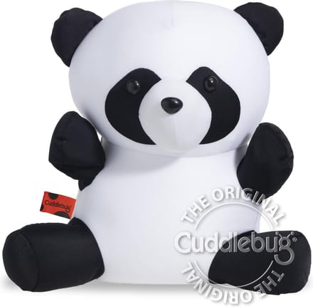 Cuddlebug Kussen - Panda - Reiskussen (reizen) - Knuffelkussen - 30 cm - Rpet - Wasbaar