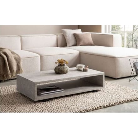 Wohnling Moderne lage salontafel beige steenlook 100 cm