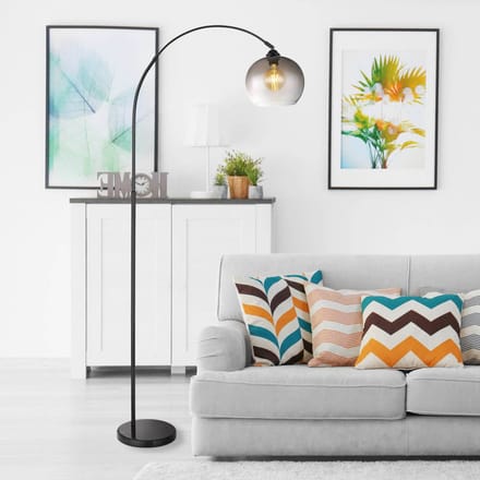 Vloerlamp MARCO Metaal 158.0cm Matt zwart | Roest E27 1-Lichts