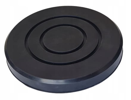 rubberen opname pad 135x120x20 mm - steunrubber - beschermrubber - garagekrik pad
