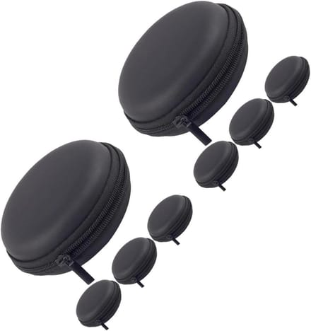 Hemobllo 8Pcs Earphone Storage Box Earbuds Storage Bag Earphone Carrying Case Headphone Storage Bag Earbuds Storage Case Storage Box for Cables Travel EVA Data Line Organizer