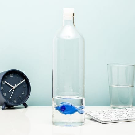 Balvi Blue Fish Waterfles - Borosilicaatglas - 1,2 l