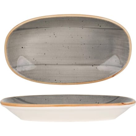 Bonna Serveerschaal - Aura Space - Porselein - 19x11 cm - set van 2