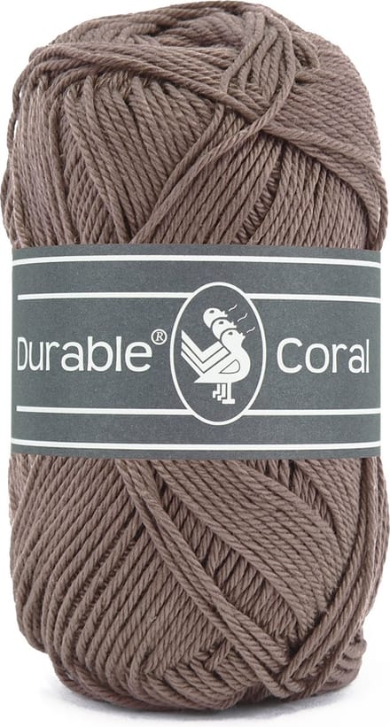 Durable Coral - 343 warm taupe - Gemerceriseerd Katoen Garen