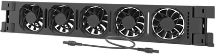 Heatfan radiator ventilator uitbreiding 5-voudig zwart - per stuk (56127)
