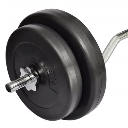 vidaXL - Halter - met - gewichten - 30 - kg