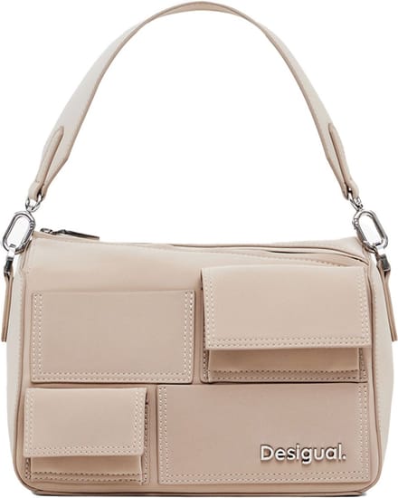 Desigual Schoudertas Pocket Phuket Hand Bag Raw Crème
