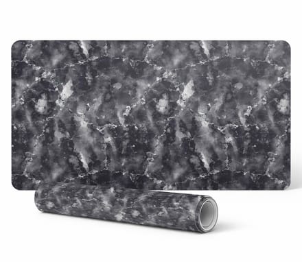 Decoratieve bureauonderlegger voor werk en studie, marmerabstractie, 90x45 cm