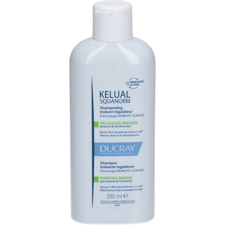 Ducray Kelual Squanorm Anti-roos Verzorgende Shampoo Vette Schilfers 200ml