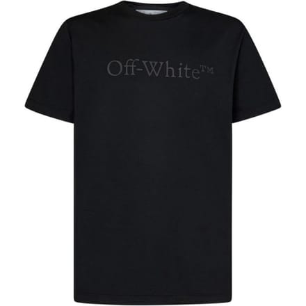 Off-white Bookish Laund Slim S/s Tee Zwart