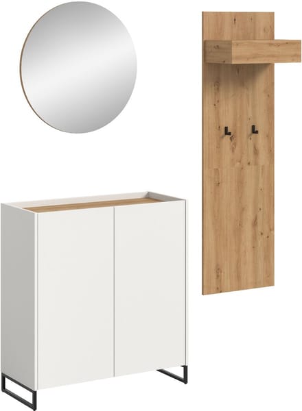 Drive garderobe opstelling D19 wit.