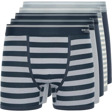 Crosshatch Heren Linatrix Boxershorts (Verpakking van 5) (Blauw)