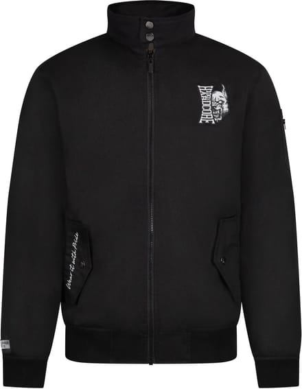 100% Hardcore Harrington Branded Rage Zwart - Maat: M