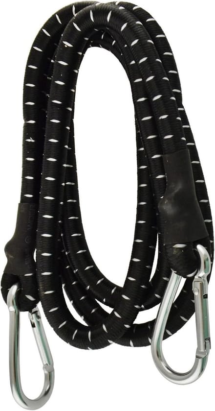 60 inch Elastisch Spanband met Karabijnhaak - Zware Kwaliteit Bungee Koord voor Vastzetten