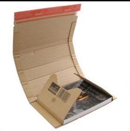 10x Boekverpakking 270x190x-80mm varierend hoogte