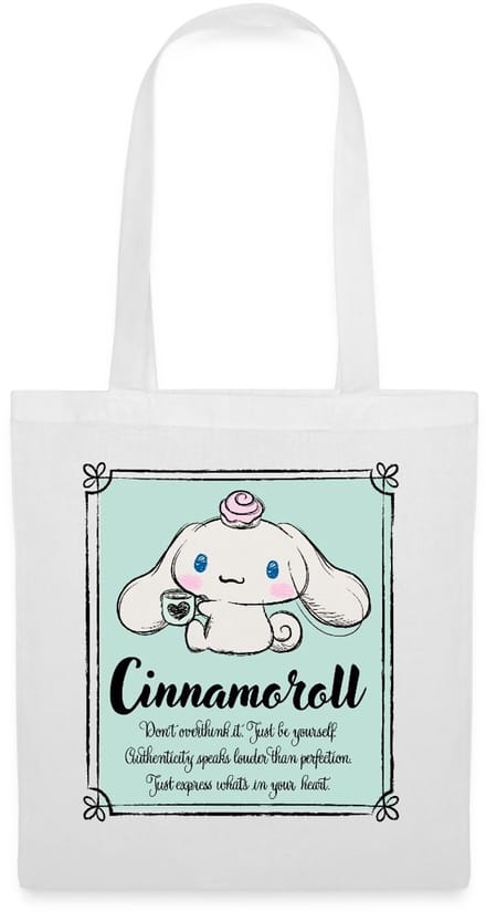 Cinnamoroll Don't Overthink It. Just Be Yourself Tas Van Stof Schoudertas