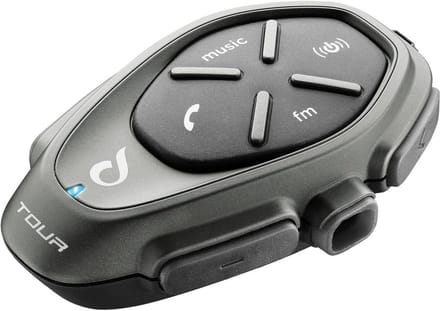 Bluetooth Motorintercom voor maximaal 4 Motorrijders - Waterdicht, 25 uur Autonomie, Snel Opladen
