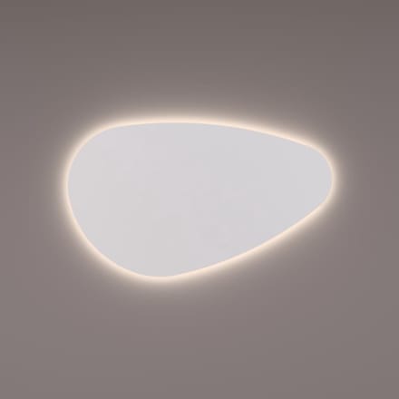 HIPP Design spiegel Basic Line Organisch - Indirecte LED Verlichting - 140 x 80 x 3 cm - met Spiegelverwarming en Infrarood Sensor Dimmer